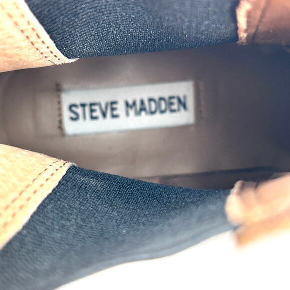 Steve Madden Rhiannon Chelsea Boots 8 Tan Suede NWOT Ankle Booties Boho Western - Picture 9 of 10